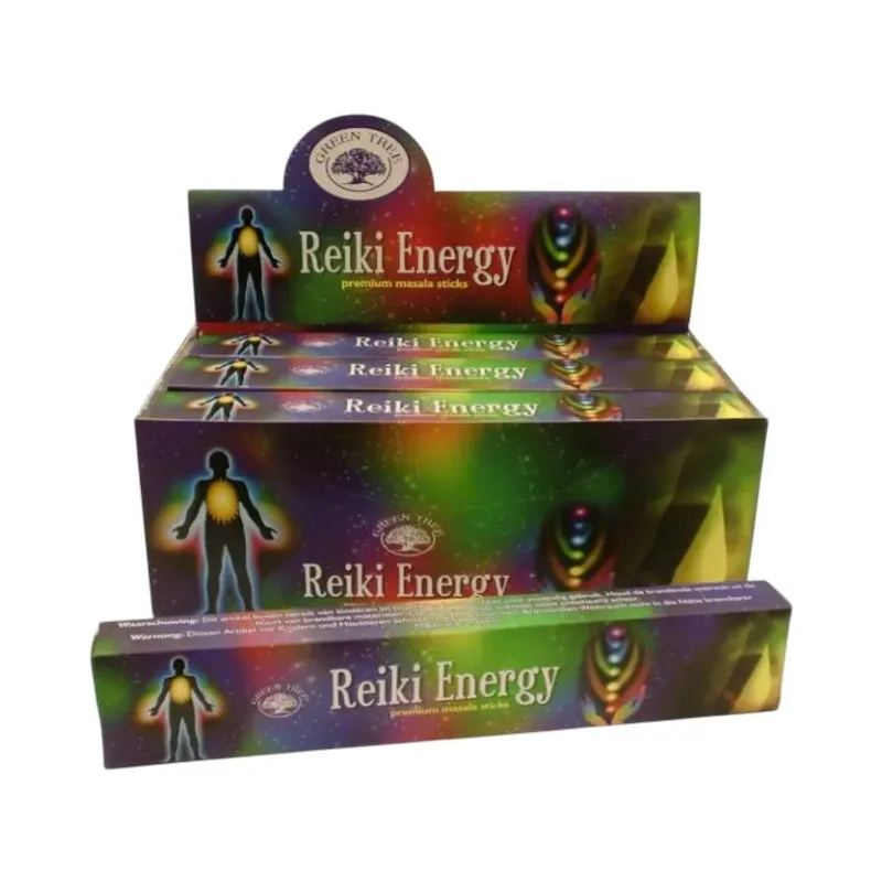 INCIENSO REIKI ENERGIA GREEN T Caja 12 unidades. SOLO SE VENDE POR CAJA