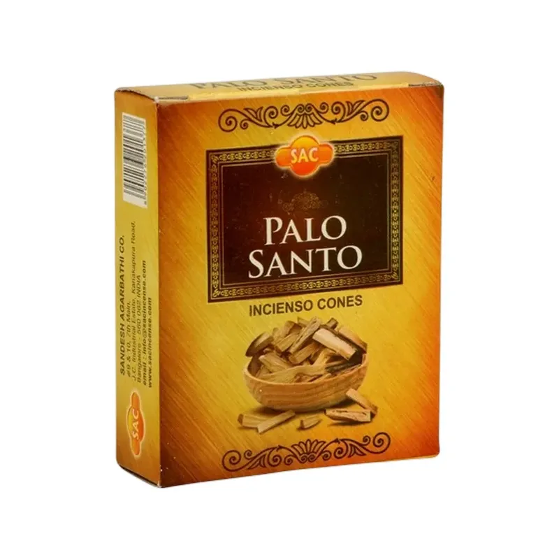 INCIENSO (SAC) CONOS PALO SANTO Caja 12 uds (SÓLO SE VENDE POR CAJA)