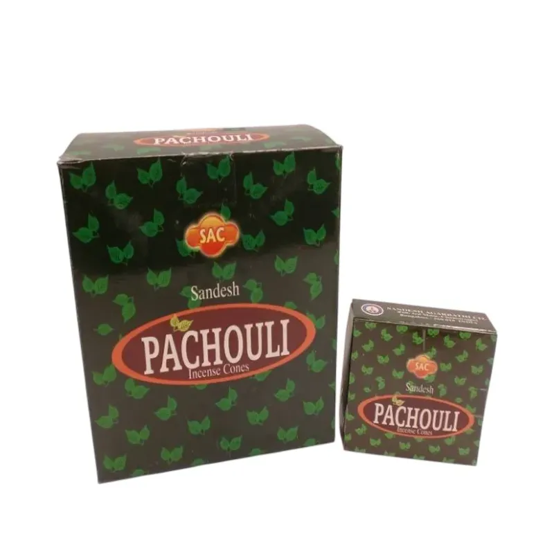 INCIENSO (SAC) CONOS PACHOULI CAJA 6U Caja 12 unidades. SOLO SE VENDE POR CAJA