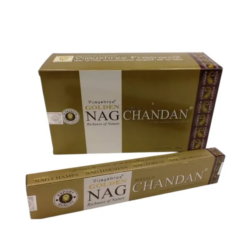 INCIENSO (GOLDEN NAG) CHANDAN Caja 12 uds (SÓLO SE VENDE POR CAJA)
