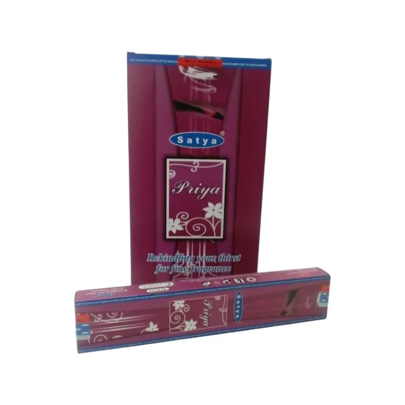 INCIENSO (SATYA) PRIYA 15G CAJA 12U Caja 12 unidades. SOLO SE VENDE POR CAJA
