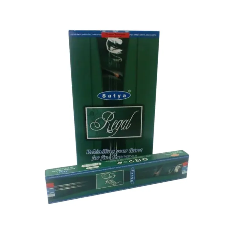 INCIENSO (SATYA) REGAL  15G CAJA 12U Caja 12 unidades. SOLO SE VENDE POR CAJA