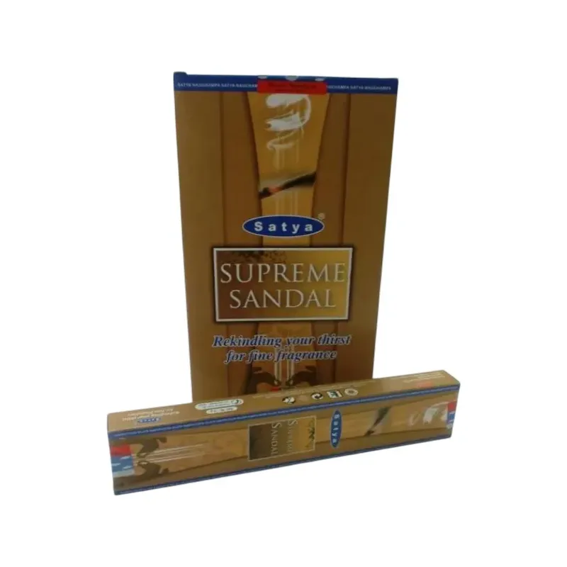 INCIENSO SUPREME SANDAL 15 GR Caja 12 unidades. SOLO SE VENDE POR CAJA