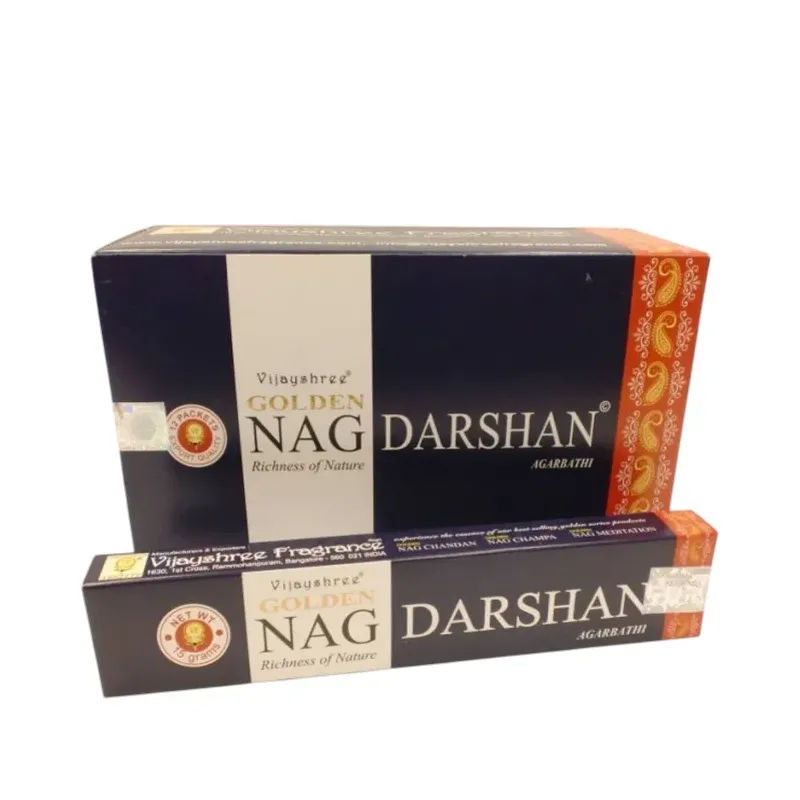 INCIENSO (GOLDEN NAG) DARSHAN Caja 12 uds (SÓLO SE VENDE POR CAJA)