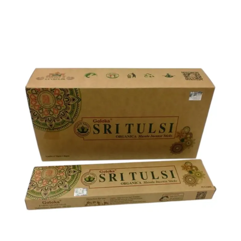INCIENSO (GOLOKA) SRI TULSI Caja 12 uds (SÓLO SE VENDE POR CAJA)