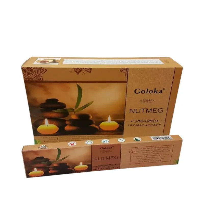 INCIENSO (GOLOKA) NUEZ MOSCADA AROMATHERAPY Caja 12 uds (SÓLO SE VENDE POR CAJA)