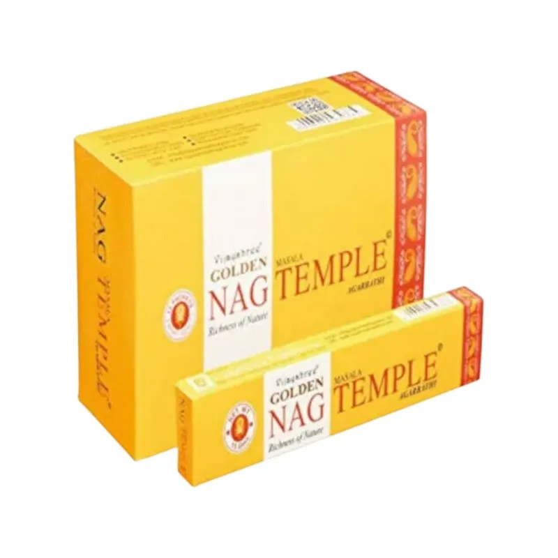 INCIENSO (GOLDEN NAG) TEMPLE Caja 12 uds (SÓLO SE VENDE POR CAJA)