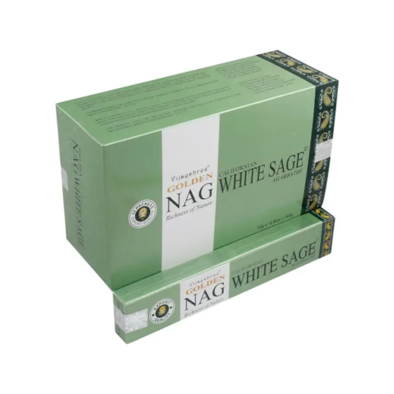 INCIENSO (GOLDEN NAG) SALVIA BLANCA Caja 12 uds (SÓLO SE VENDE POR CAJA)