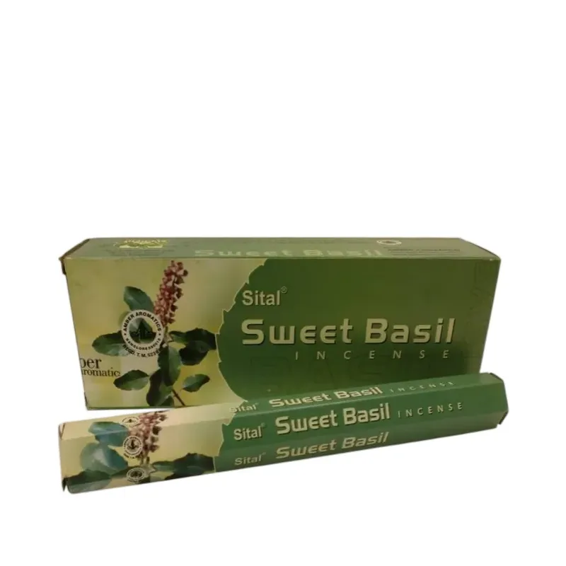 INCIENSO SITAL ALBAHACA 20 GR Caja 6 unidades. SOLO SE VENDE POR CAJA