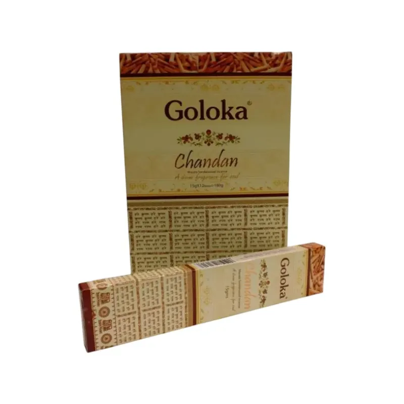 INCIENSO (GOLOKA) CHANDAN Caja 12 uds (SÓLO SE VENDE POR CAJA)