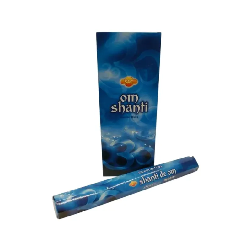 INCIENSO (SAC) OM SHANTI CAJA 6U Caja 6 unidades. SOLO SE VENDE POR CAJA