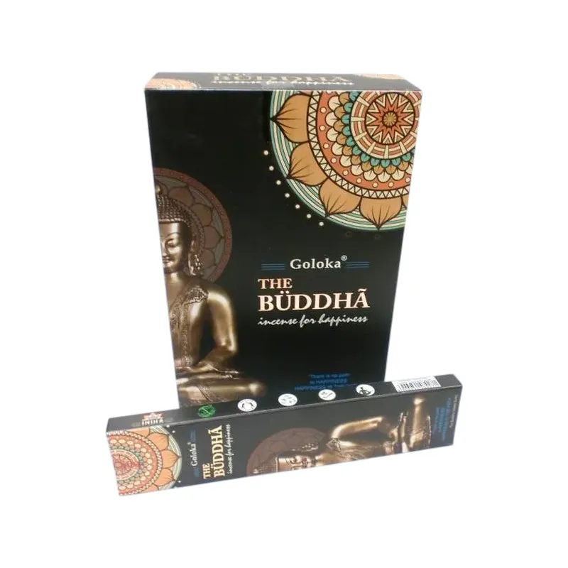 INCIENSO (GOLOKA) BLACK BUDDHA Caja 12 uds (SÓLO SE VENDE POR CAJA)