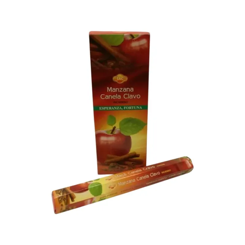 INCIENSO (SAC) MANZANA-CANELA CLAVO Caja 6 uds (SÓLO SE VENDE POR CAJA)