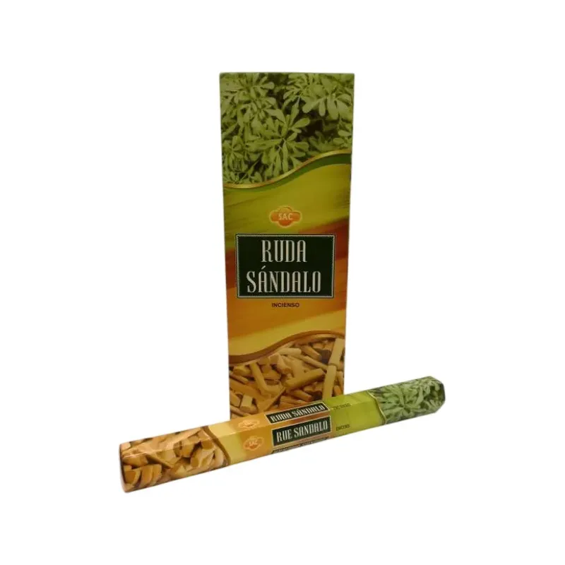 INCIENSO (SAC) RUDA-SANDALO CAJA 6U Caja 6 unidades. SOLO SE VENDE POR CAJA