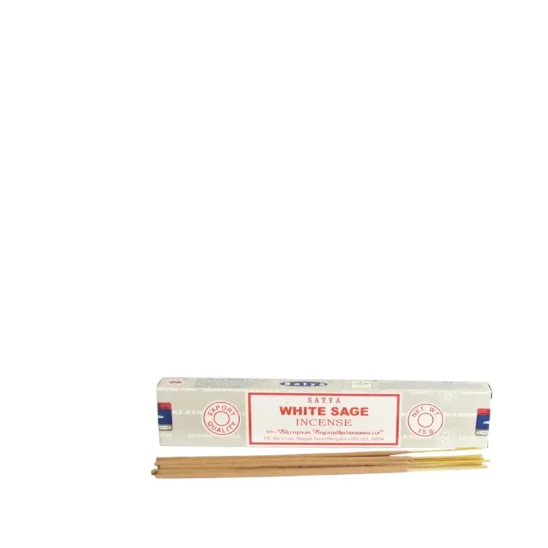 INCIENSO (SATYA) WHITE SAGE 15G CAJA 12U Caja 12 unidades. SOLO SE VENDE POR CAJA