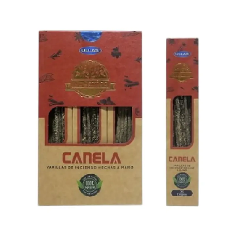INCIENSO (ULLAS) ORGANIC CANELA 25GR Caja 12 uds (SÓLO SE VENDE POR CAJA)