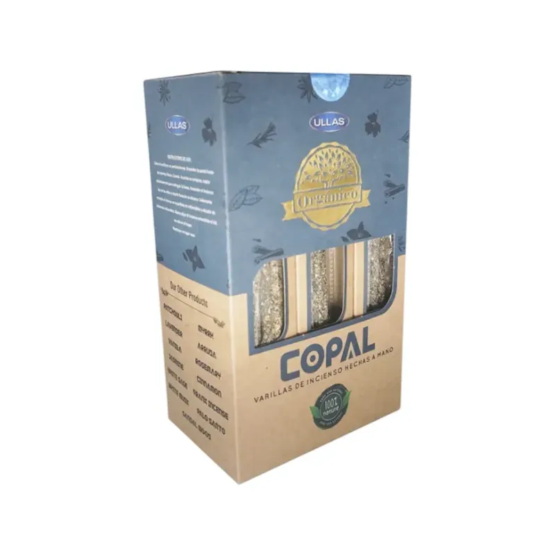 INCIENSO (ULLAS) ORGANIC COPAL 25G CAJA 6U Caja 12 unidades. SOLO SE VENDE POR CAJA