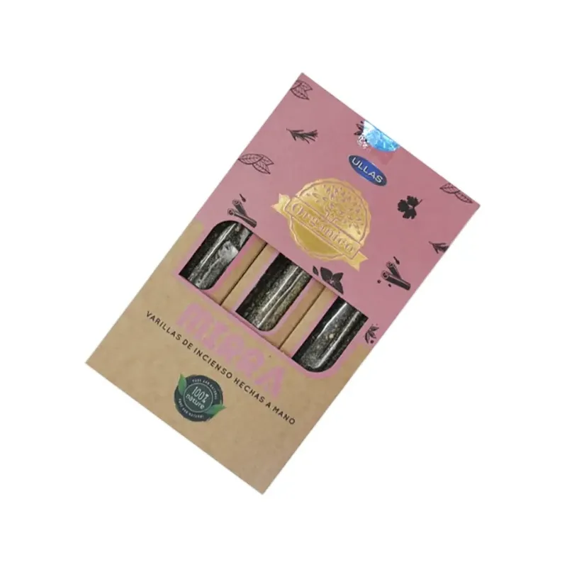 INCIENSO (ULLAS) ORGANIC MIRRA 25G CAJA 6U Caja 12 unidades. SOLO SE VENDE POR CAJA