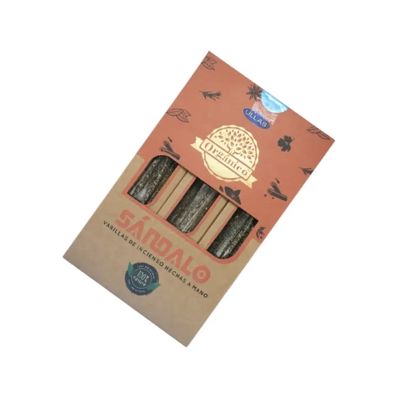 INCIENSO (ULLAS) ORGANIC SANDALWOOD 25GR Caja 12 uds (SÓLO SE VENDE POR CAJA)