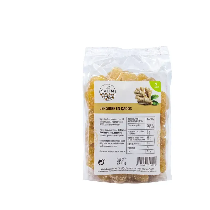 JENGIBRE EN DADOS 250 G
