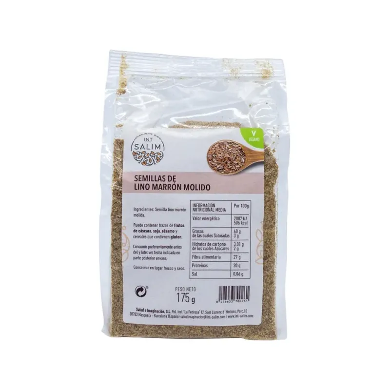SEMILLA LINO MARRÓN MOLIDO 175 G