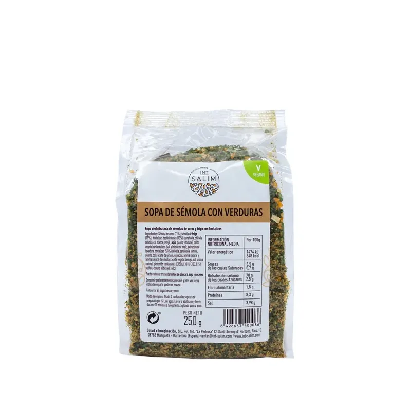 SOPA SEMOLA DE VERDUR. 250 G