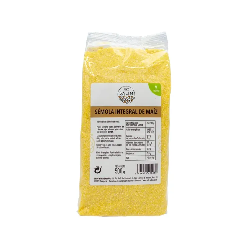 SEMOLA INTEGRAL DE MAIZ (POLENTA) 5