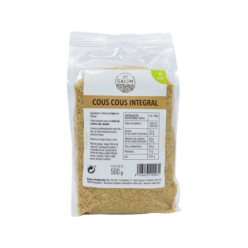 CUSCUS COMPLETO (INTEGRAL) 500 G I