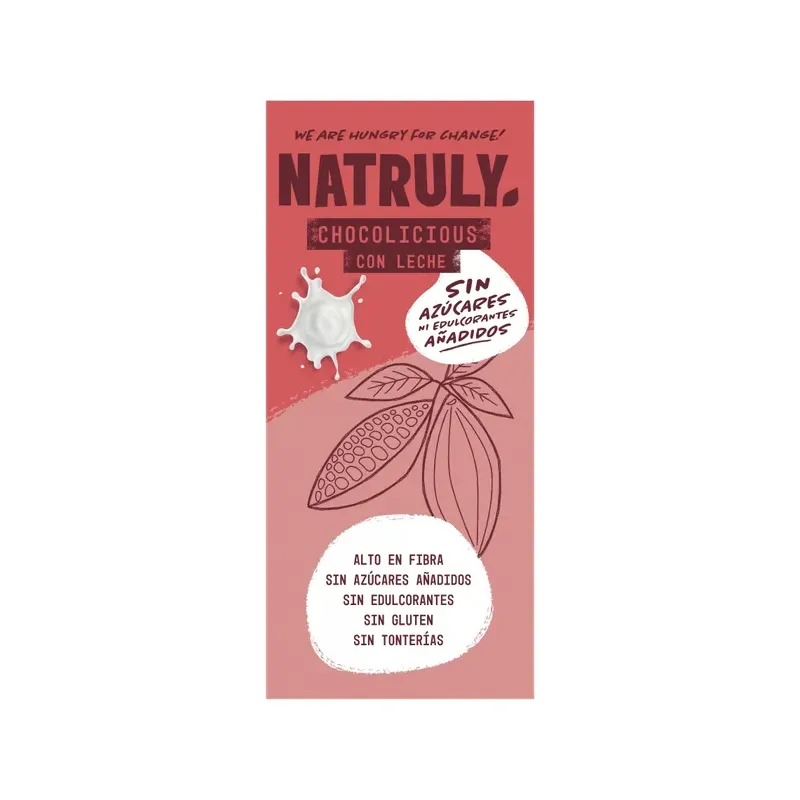 TABLETA DE CHOCOLATE CON LECHE Cacao 52%, 85gr