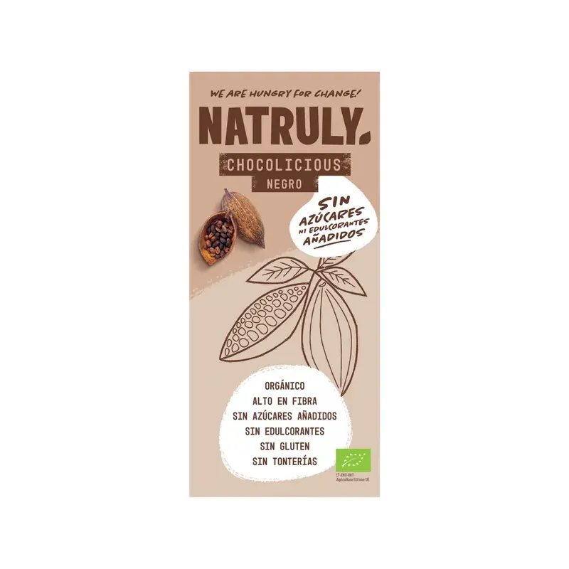 TABLETA DE CHOCOLATE NEGRO BIO CACAO 70%, 85gr