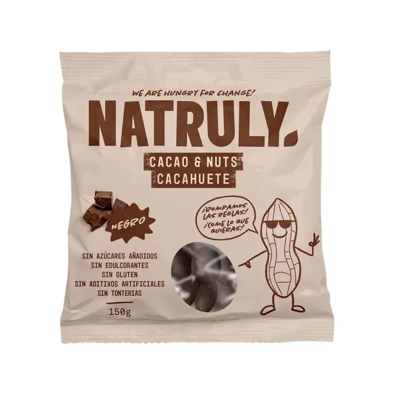 CACAO&NUTS  DE CHOCOLATE NEGRO 150G