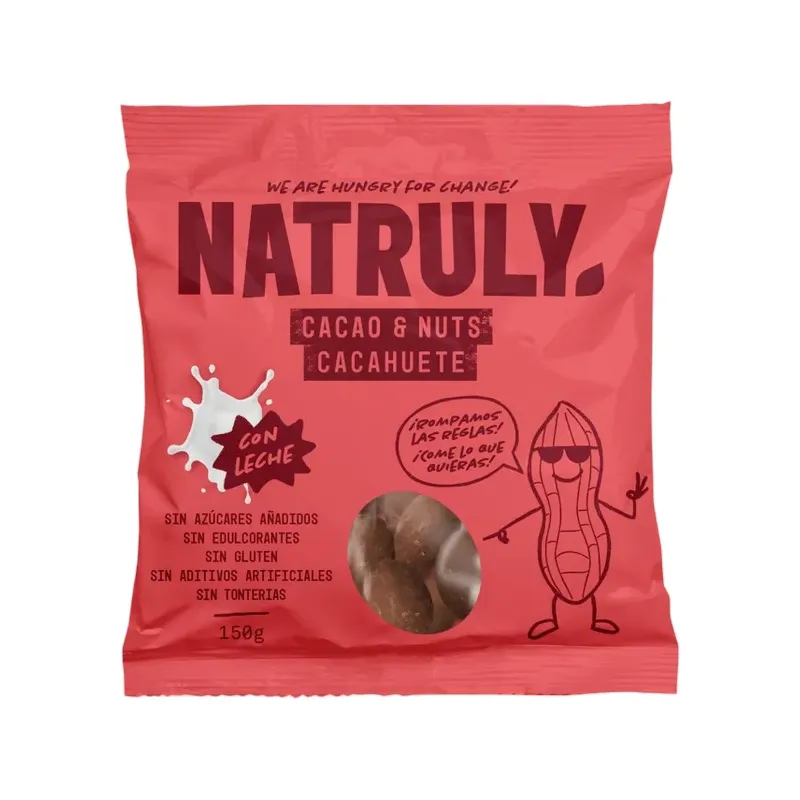 CACAO&NUTS  DE CHOCOLATE CON LECHE 150G
