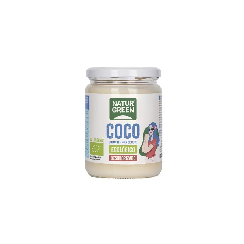 GRASA DE COCO DESODORIZADA BIO 430 ML / 400 G Tarro 400 g.