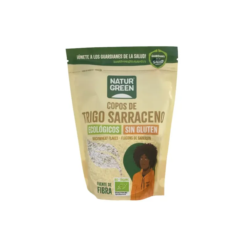 COPOS DE TRIGO SARRACENO SIN GLUTEN BIO 250 G Doypack 250 grs