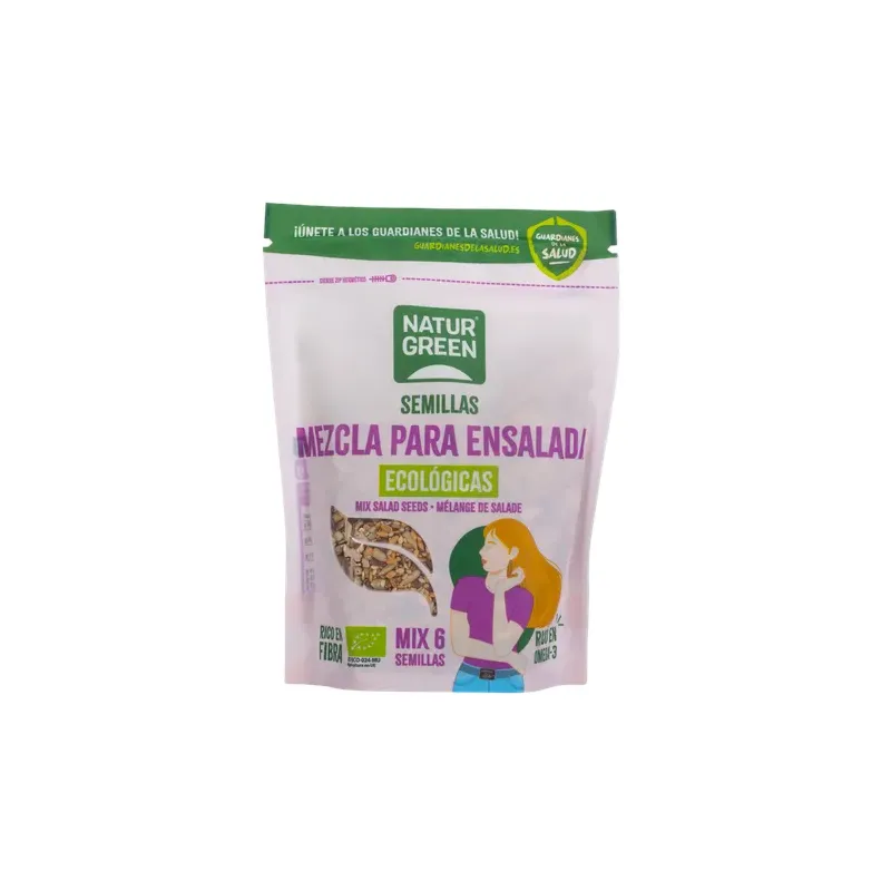 MEZCLA 6 SEMILLAS ENSALADA BIO 200 G Doypack 225 grs