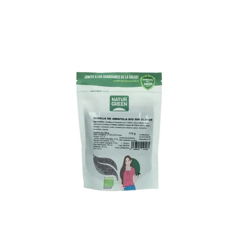 SEMILLA DE AMAPOLA BIO 175 G Doypack 175 grs