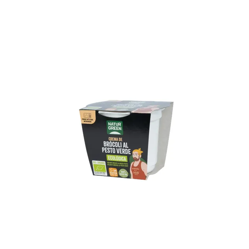 CREMA DE BRÓCOLI PESTO VERDE BIO 310 G Tarrina 310 g
