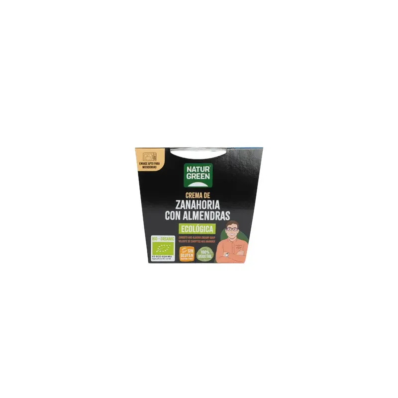 CREMA DE ZANAHORIA Y ALMENDRAS BIO 310 G