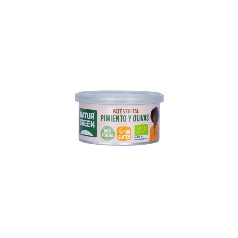PATÉ PIMIENTO Y OLIVAS BIO 125 G Tarrina de 125 g