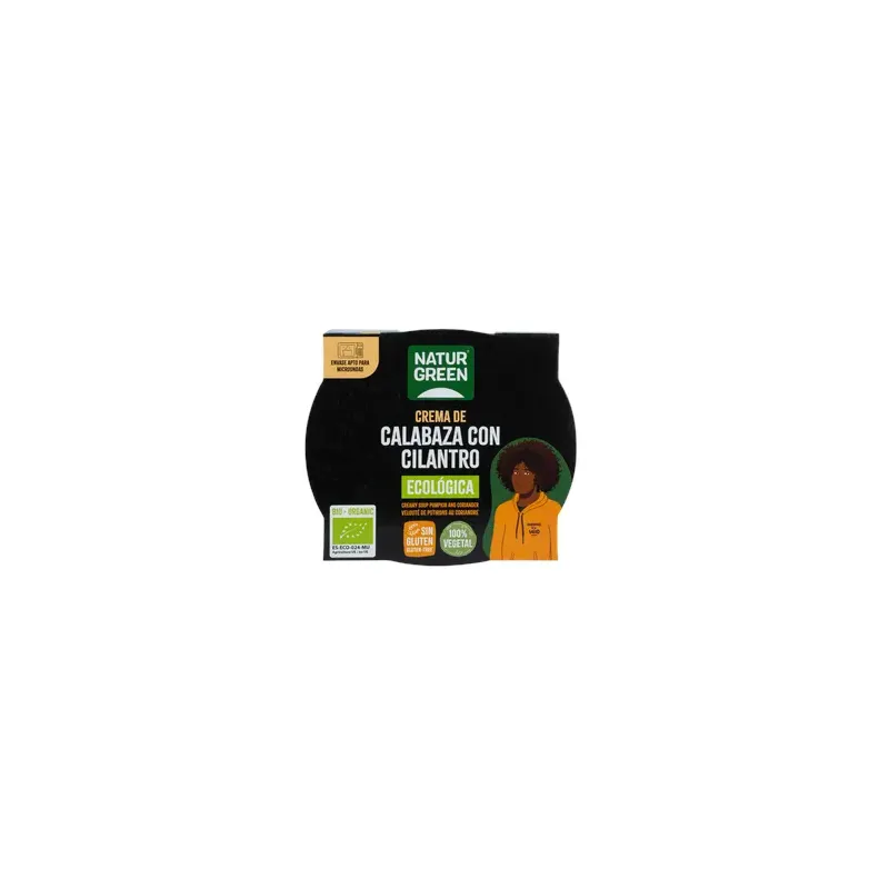 CREMA DE CALABAZA CILANTRO BIO 310 G Tarrina 310 g