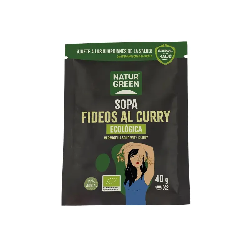 SOPA FIDEOS AL CURRY BIO 40 G Sobre 40 g