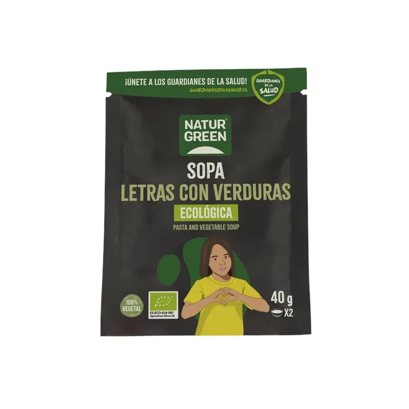 SOPA LETRAS CON VERDURAS BIO 40 G Sobre 40 g