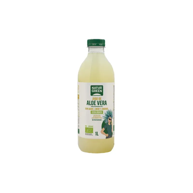 JUGO DE ALOE VERA AGAVE LIMÓN JENGIBRE BIO 1 L JENGIBRE