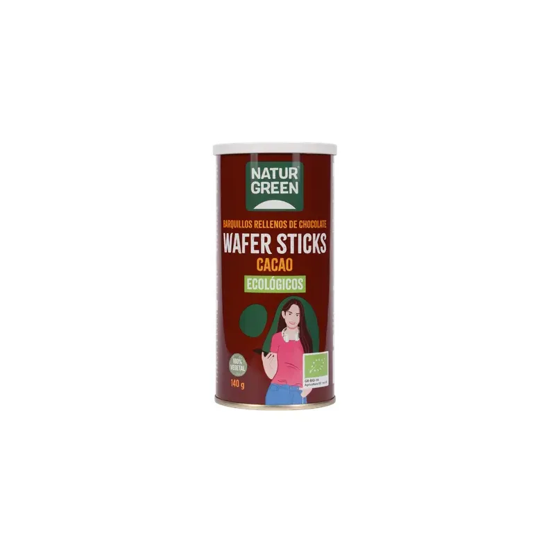 BARQUILLOS DE CHOCOLATE BIO 140 G
