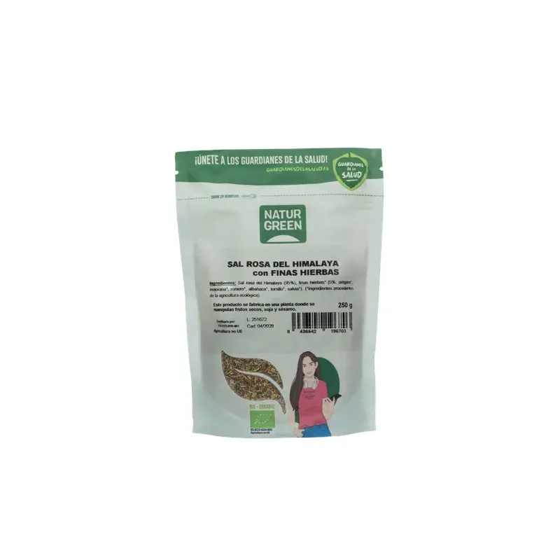 SAL DEL HIMALAYA FINAS HIERBAS BIO 250 G