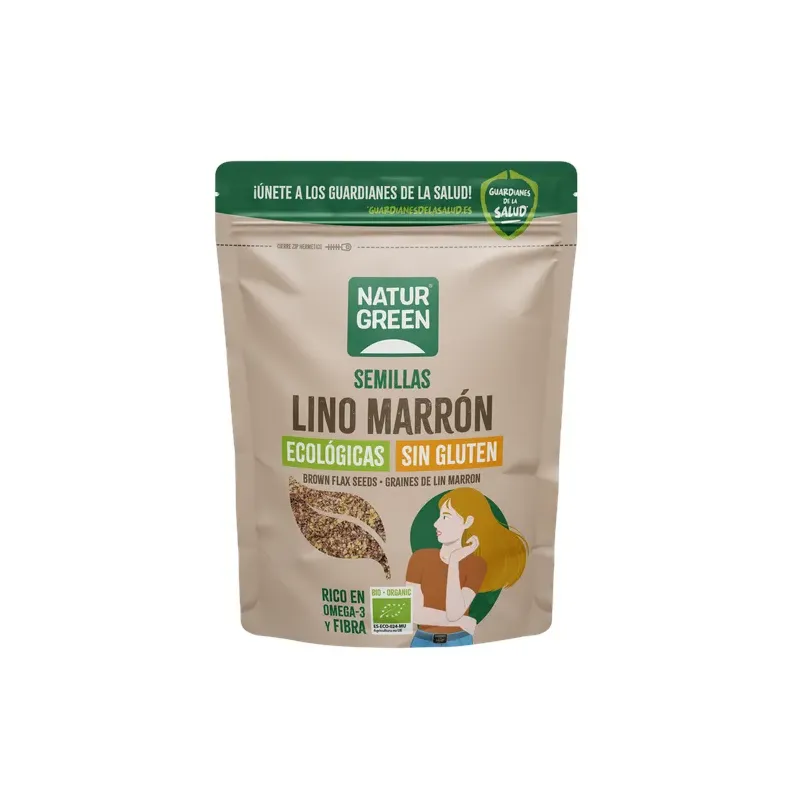 SEMILLAS DE LINO MARRÓN BIO 225 G