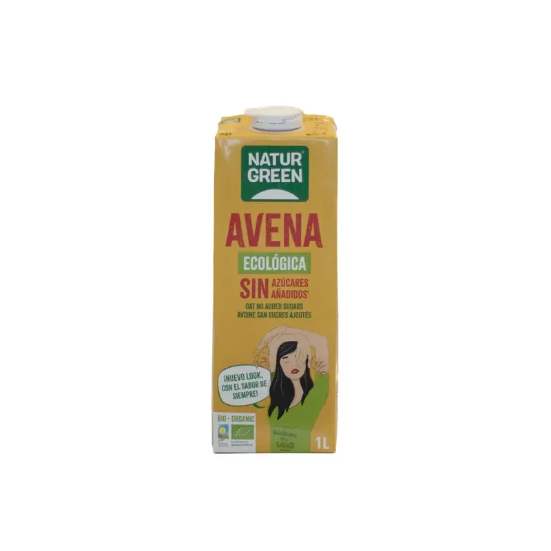 CAJA 6 UDS AVENA SIN AZÚCARES AÑADIDOS BIO 1 L