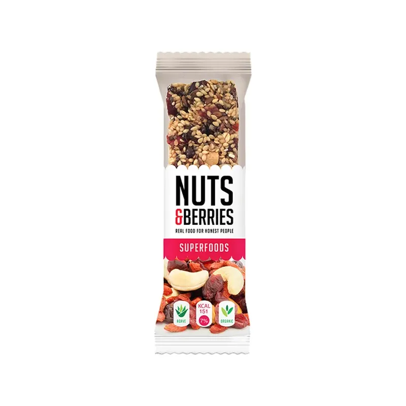 CAJA DE 15 UDS BARRITA SUPERFOODS 40G