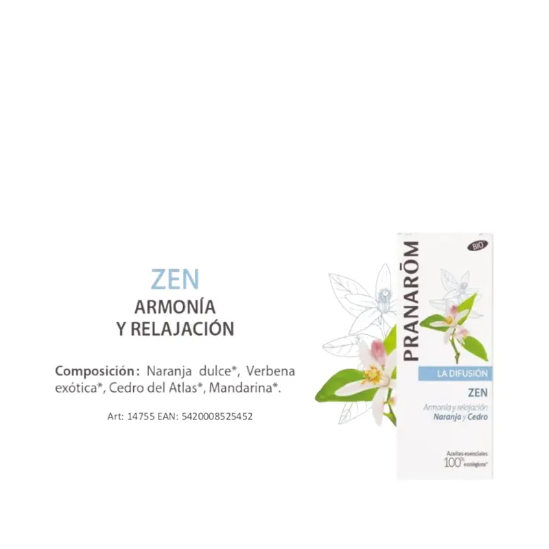 ZEN 30ML MEZCLA DIFUSIÓN ARMONIA Y RELAJACION