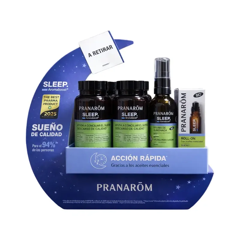 PROMO EXPOSITOR AROMABOOST SUEÑO LLENO